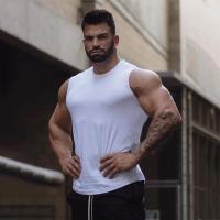 Camiseta de Entrenamiento de Maratón para Hombres Algodón Impresión Para Primavera/Verano - details 9