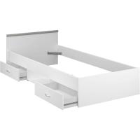 Cama Village 2 cajones 1 Hueco Color Blanco y Gris Dormitorio habitación Infantil 90x200 cm - details 4