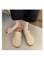 Mules Retro para Mujer Suela Gruesa, Media Caña, Punta Redonda, 2025, Zapatos sin Cordones, Suela Suave, Para Exteriores - details 10