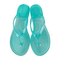 Chanclas de cristal para mujer 2024, pantuflas de playa antideslizantes para exteriores, sandalias planas transparentes nuevas de moda para niñas de verano - details 6