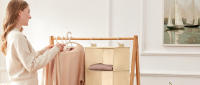 Juego de 3 Piezas Organizador de Ropa,Cajas de Almacenamiento Plegables con Asas Reforzadas,Bolsas de Tela Resistente para Guardar Ropa con Ventana Transparente - details 6