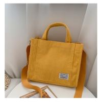 Bolso de lona de pana bolso de mensajero de hombro para mujer versión coreana pequeño bolso cuadrado - details 7