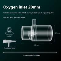 Salida de filtro de tanque de peces acrílico, tubo de salida de filtro transparente, salida de aireación de tanque de peces, cabezal de oxígeno práctico desmontable para acuario - details 9