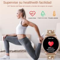 Reloj inteligente de moda con incrustaciones de diamantes para mujer, pulsera con llamadas bluetooth - details 3
