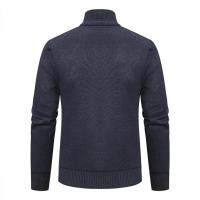Chaqueta gruesa para hombre, cárdigan de punto con cuello levantado, cálido, para otoño e invierno - details 9