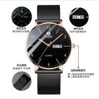 Reloj de cuarzo no mecánico con cielo estrellado de moda con calendario dual resistente al agua para hombre nuevo modelo luminoso - details 22