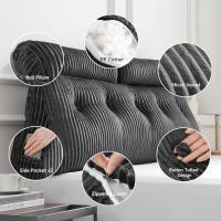 Cojín de Lectura Triangular Almohada de Apoyo Lumbar Suave Bolster para Posición de Sofá de Cama - details 2