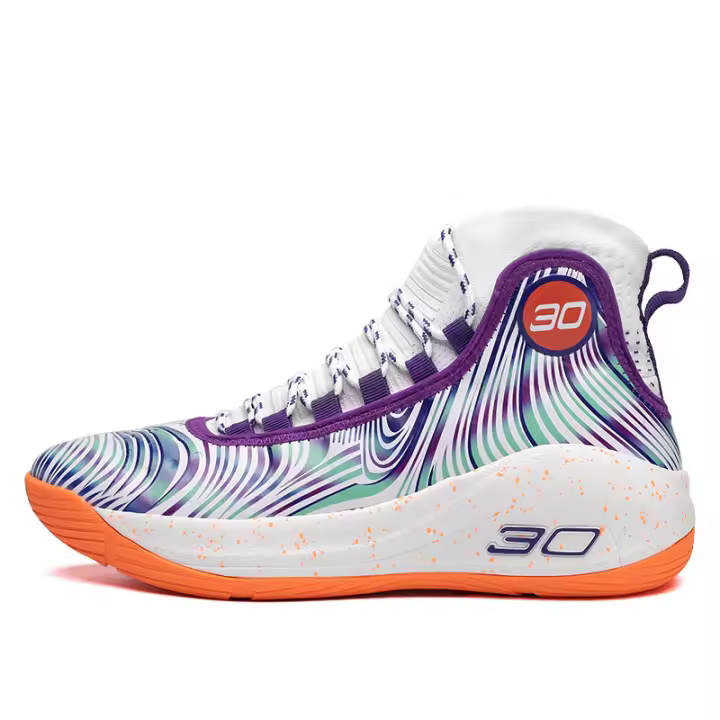 Zapatillas de baloncesto para hombre con parte superior de piel, antideslizantes y resistentes al desgaste, ideales para cancha de cemento. - 1