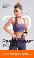 The Peach Chest para mujer, sujetador deportivo de alto impacto a prueba de golpes para Yoga y Fitness - details 0