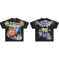 2025 Camisas casuales básicas de moda de verano, camisetas holgadas de algodón puro para hombres y nuevas camisas de manga corta para parejas con estampados de logotipos en la parte delantera - details 10