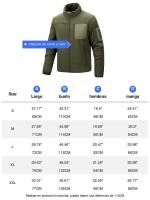 Chaqueta de hombre con cuello polar, abrigo casual con múltiples bolsillos, chaquetas cómodas y elegantes - details 0
