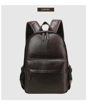 Mochila escolar para hombre, bolsa de viaje impermeable, de cuero, a la moda - details 12