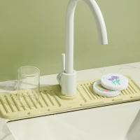 Estera de drenaje de rampas engrosadas para grifo, soporte de almacenamiento de drenaje rápido para cocinas domésticas - details 3