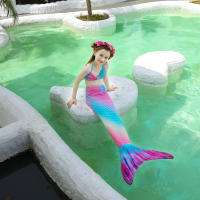 Traje de baño de cola de sirena para niñas, ropa de playa, Bikini, 2023 - details 3