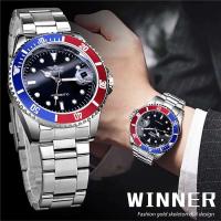 Reloj Mecánico Automático de Lujo Premium WINNER 002 Correa de Acero Inoxidable Resistente al Agua - details 2
