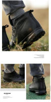 Botas calientes botas cortas de los hombres de lana resistente al frío al aire libre impermeable a prueba de nieve zapatos de algodón zapatos casuales hombres - details 5