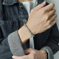 Pulsera de Acero Inoxidable 316L Color Oro Estilo Hip Hop para Hombres y Mujeres - details 6