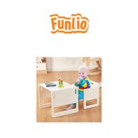 Set de Mesa y Silla Montessori para Bebés de 1-3 años, Ajustable en Altura, Ideal para Leer/Comer/Jugar, Fácil de Montar, Certificado CPC - Blanco - details 9
