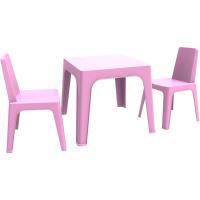 resol Julieta Conjunto Infantil de 2 sillas y 1 Mesa para Interior, Exterior, jardín - Color Azul Cielo - details 11