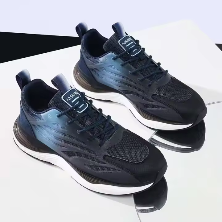 Zapatos informales para hombre, cómodos, transpirables, para entrenamientos deportivos, baloncesto, color gris, nueva marca - 1