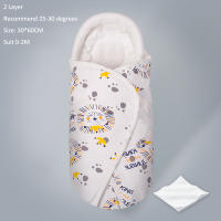 Saco de dormir para bebé de 0 a 6 meses, sobres para recién nacidos, envolturas para bebé, 2,5 TOG, diseño de capullo de algodón suave, Protector de cabeza y cuello - details 26