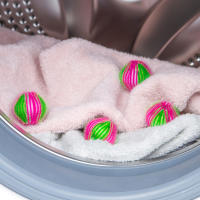 Bolas De Limpieza Para Lavadora 2/4pcs Eliminador De Pelo De Animales Reutilizable Filtro De Ropa Accesorio Para Lavadora Elimina Pelos Y Evita Enredos - details 5