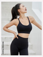 Sujetador deportivo Moving Peach para mujer, sostén de entrenamiento de impacto medio para correr, Top corto Sexy de malla, GBE - details 10