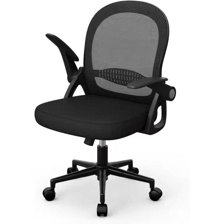 Escritorio Ergonómico con Respaldo de Malla Transpirable y Asiento, Silla de Ordenador, Regulable en - 1
