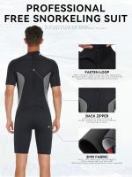 Conjunto Corto De Neopreno De 3 Mm Para Snorkel Profesional Masculino, Protección Cálida Y antimedusas Para Deportes Acuáticos - details 10