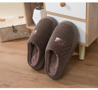 Nuevas zapatillas de algodón para hombre, cálidas en otoño e invierno, hogar antideslizante de fondo grueso, hospitalidad interior silenciosa, fregona de algodón para el hogar - details 12
