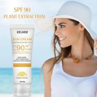 Protector solar corporal, crema solar blanqueadora, bloqueador solar femenino, control de aceite protector, crema 90 Max, piel antienvejecimiento, SPF hidratante - details 7