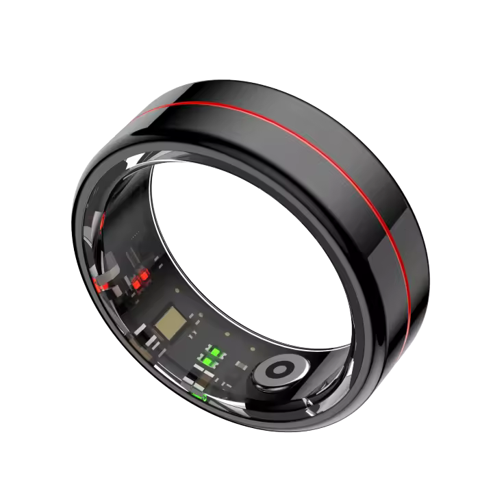 Anillo Inteligente SANLEPUS R04 para Monitoreo de Salud y Ejercicio |   Monitor de Actividad (Pasos, Calorías, Sueño, Estrés) |   Aplicación QRing |   Compatible con iPhone/Android/Xiaomi - 1