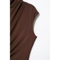 Vestido midi clásico plisado y decorado de moda para mujer, nuevo y personalizado - details 7