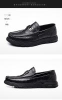 Nuevos zapatos casuales de cuero vacuno de primera capa para hombre, zapatos Doudou transpirables de cuero genuino - details 18