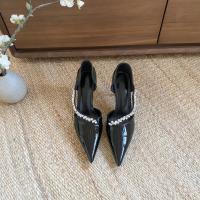 Tacones altos nuevo diseño de nicho temperamento pies no cansados ​​diamantes de imitación blanco stiletto zapatos de boda hueco sandalias - details 33