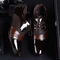 2023 Nuevo vestido de cuero genuino para hombre con borlas y zapatos de oficina con estampado formal - details 7