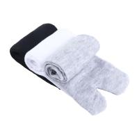 1 par de sandalias japonesas de algodón a la moda para hombre, calcetines con dos dedos, chanclas, medias con punta abierta - details 0