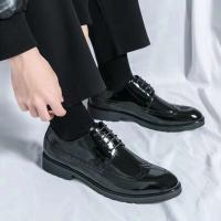 Producto más vendido 2025, zapatos de vestir de oficina de cuero genuino para hombre, estilo clásico italiano de lujo, Oxford - details 13