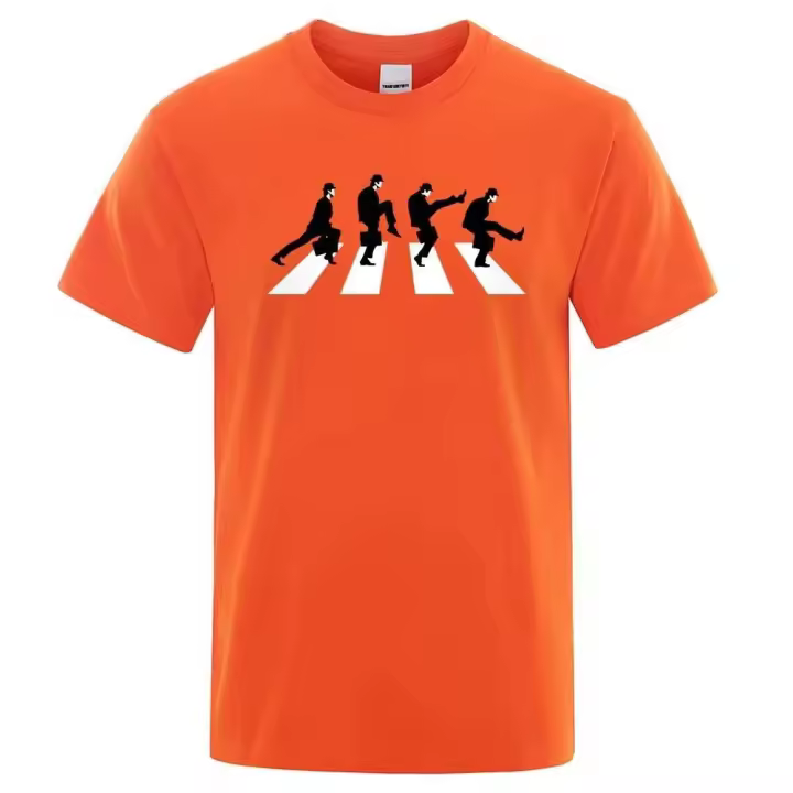 Camiseta de hombre con estampado Monty Python, camisa de manga corta, casual, marca, verano, 2025 - 1