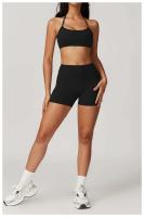 Conjunto de Shorts de Yoga de Cintura Alta Secado Rápido, Cómodo, Plegable, Belleza - details 28