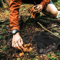 Bolsa de cultivo de malla multiusos, bolsa de caza de setas, cesta plegable para recolección de frutas para acampar al aire libre - details 5