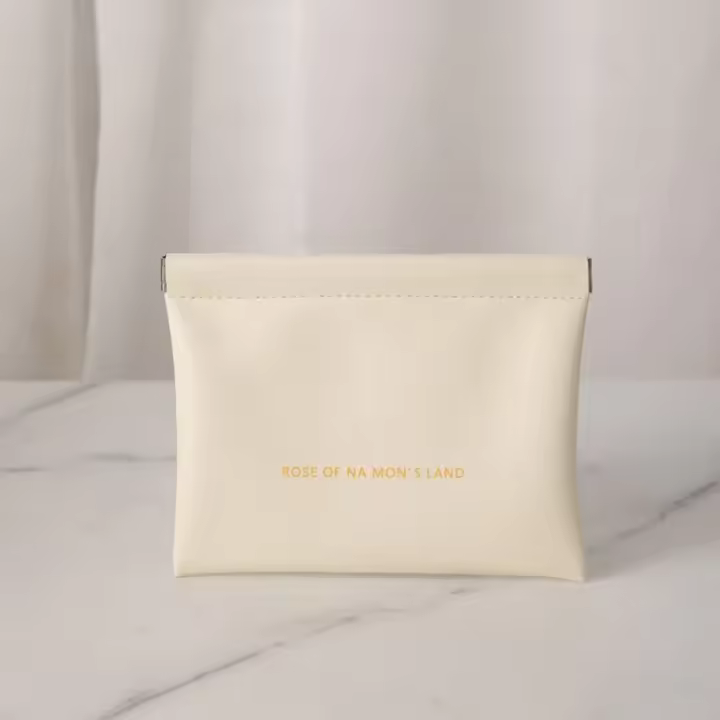 Bolsa de maquillaje portátil para pintalabios, Mini bolso de joyería Simple de moda, bolsa organizadora de cosméticos de viaje de PU, mujeres y niñas - 1
