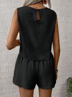 Conjunto de Verano 2025 para Mujer Top Sin Mangas y Shorts Cortos Estilo Casual y Deportivo - details 25