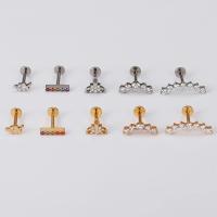 Piercing de moda G23 para mujer, joyería de titanio, tragus de circonita cúbica, 1 unidad - details 5