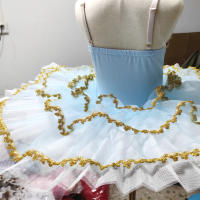 Leotardos de Ballet para mujer, falda de tutú de Ballet profesional, disfraces de actuación de grupo, 2023 - details 5