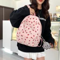 Mochila De Con Estampado De Fresa Pequeña Y Fresca Para Mujer, Bolso De Escuela Secundaria, Ligero Y Simple, Novedad - details 14