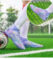 Botas de fútbol profesionales para hombre, zapatos de fútbol de Punta larga, zapatos de tobillo alto para exteriores, zapatos de entrenamiento para niños - details 16
