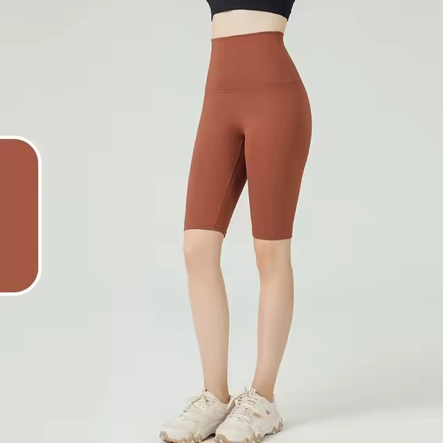 Pantalones cortos de gimnasio sin costuras para mujer, mallas de entrenamiento para correr, pantalones cortos de yoga para fitness, 2025 - 1