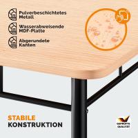 Mesa de Comedor con 4 Sillas Set 5 Pzs. Completo Madera Muebles Cocina Leo 110x68cm Tipo Industrial - details 10