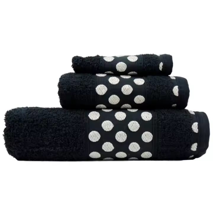 Juego de Toallas de Baño de Lujo 100% Algodón Colores Variados - Set de Ropa de Baño 3 Piezas - 1